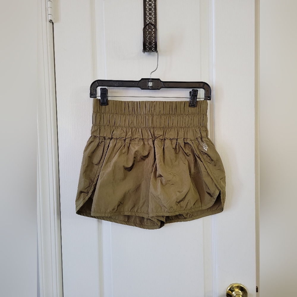 FP Movement By Free People The Way Home Lined Shorts Olive Green Size Small